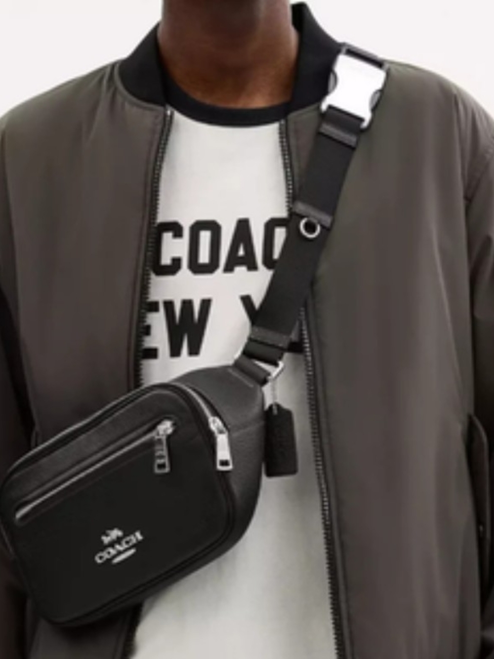 Coach Elias Belt Bag in Refined Pebble Leather (CJ507
